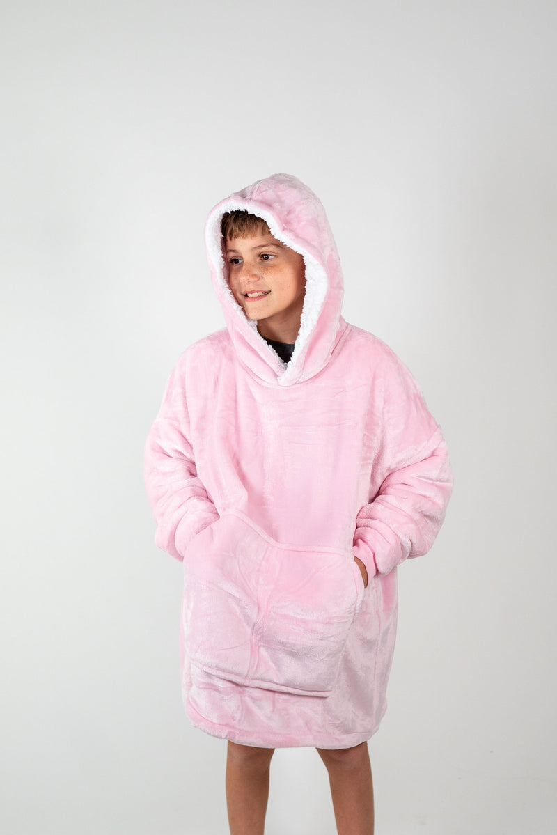 Kids Plush Pink SnugglyBear Hoodie