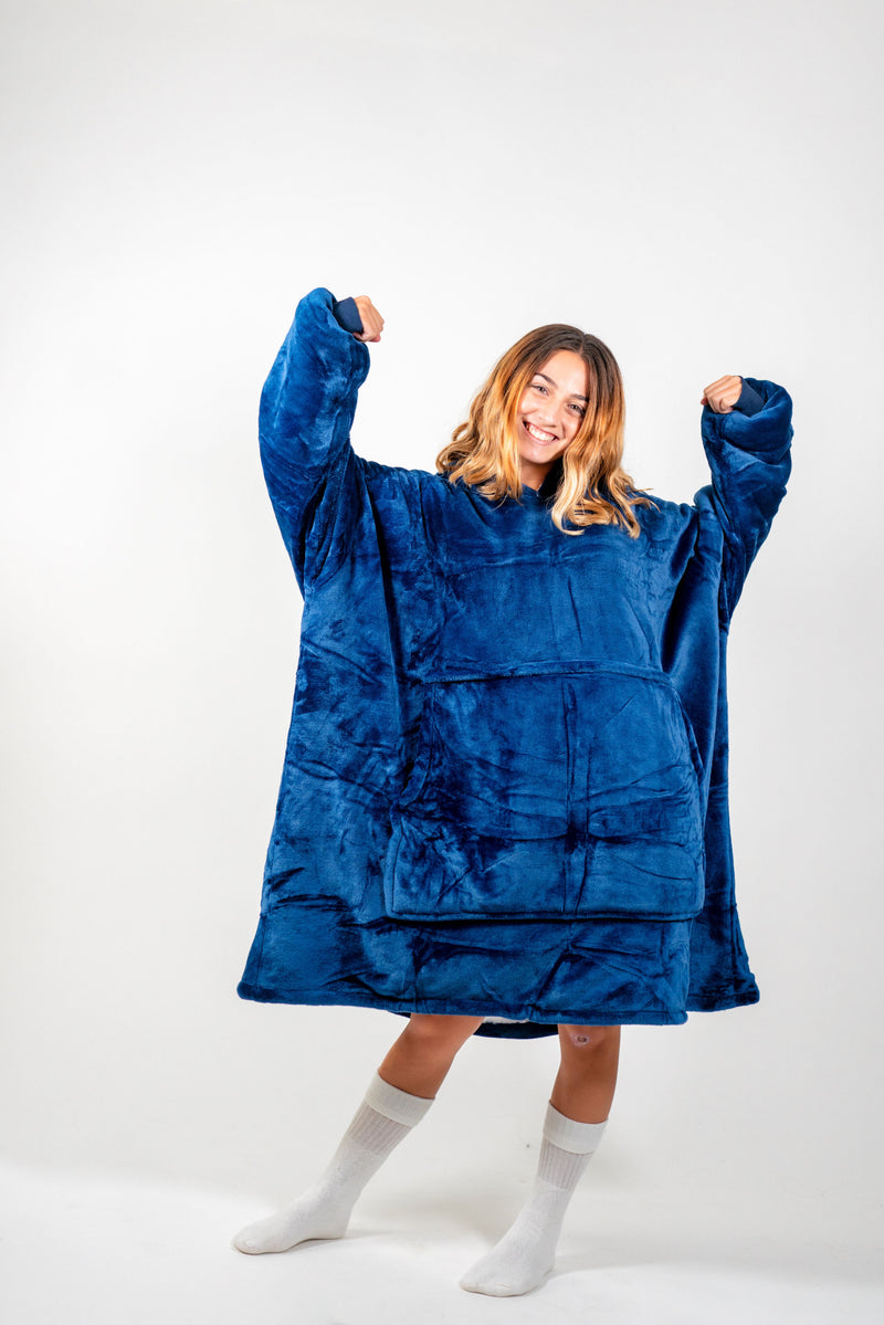 Buttery Blue SnugglyBear Blanket Hoodie