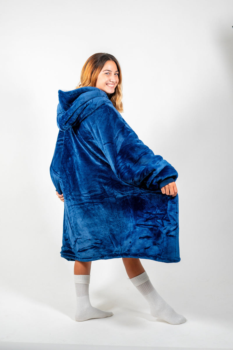 Buttery Blue SnugglyBear Blanket Hoodie