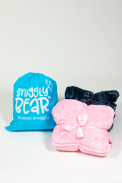 Kids Plush Pink SnugglyBear Hoodie