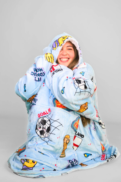 England World Cup SnugglyBear Blanket Hoodie