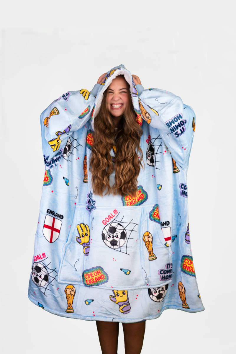 England World Cup SnugglyBear Blanket Hoodie